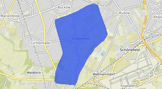 Bodenrichtwertkarte Schoenefeld Grossziethen
