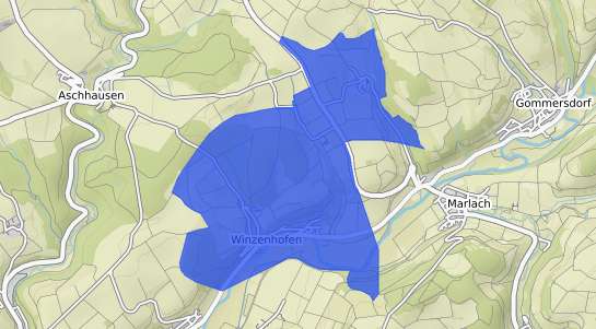 Bodenrichtwertkarte Sch&ouml;ntal Winzenhofen