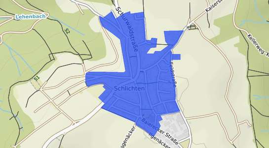Bodenrichtwertkarte Schorndorf Schlichten