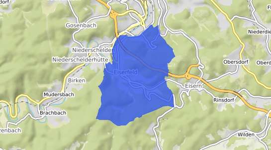 Bodenrichtwertkarte Siegen Eiserfeld