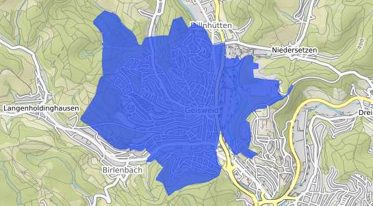 Bodenrichtwertkarte Siegen Geisweid