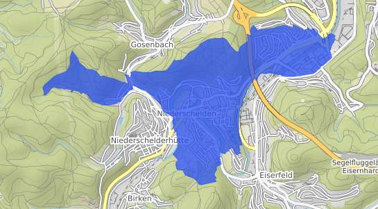 Bodenrichtwertkarte Siegen Niederschelden