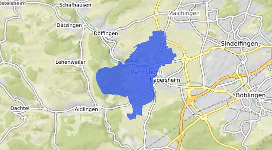 Bodenrichtwertkarte Sindelfingen Darmsheim