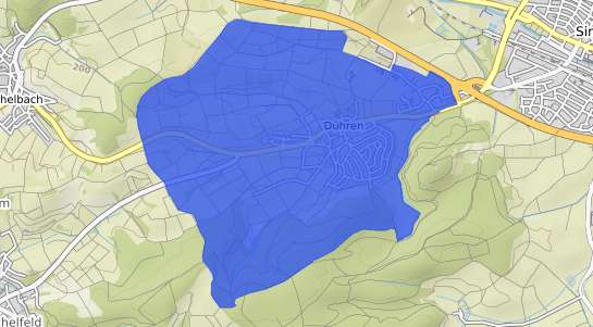 Bodenrichtwertkarte Sinsheim D&uuml;hren