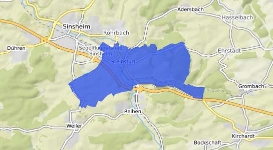Bodenrichtwertkarte Sinsheim Steinsfurt