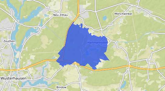 Bodenrichtwertkarte Spreenhagen Hartmannsdorf