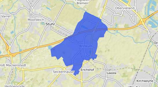 Bodenrichtwertkarte Stuhr Brinkum