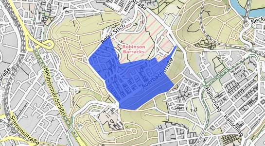 Bodenrichtwertkarte Stuttgart Burgholzhof