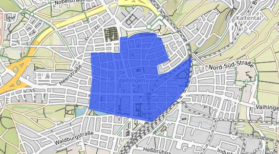 Bodenrichtwertkarte Stuttgart Vaihingen