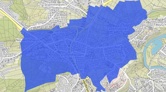 Bodenrichtwertkarte Stuttgart Zuffenhausen