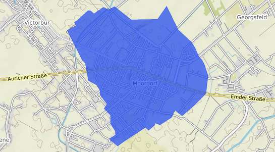 Bodenrichtwertkarte S&uuml;dbrookmerland Moordorf