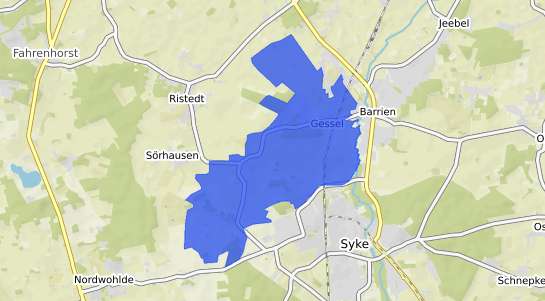 Bodenrichtwertkarte Syke Gessel