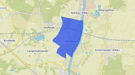 Bodenrichtwertkarte Tangerm&uuml;nde H&auml;merten