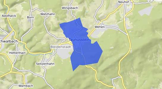 Bodenrichtwertkarte Taunusstein Hahn