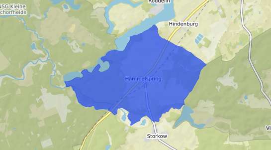 Bodenrichtwertkarte Templin Hammelspring