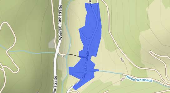 Bodenrichtwertkarte Todtmoos Glash&uuml;tte