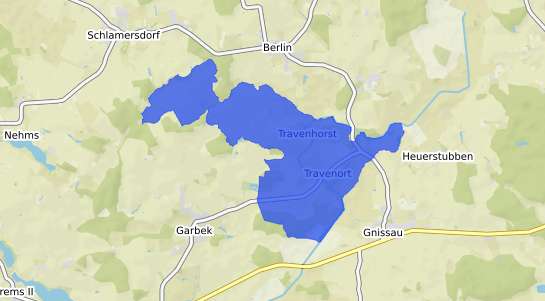 Bodenrichtwertkarte Travenhorst Travenhorst