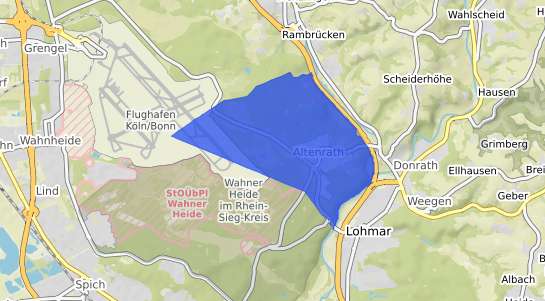 Bodenrichtwertkarte Troisdorf Altenrath