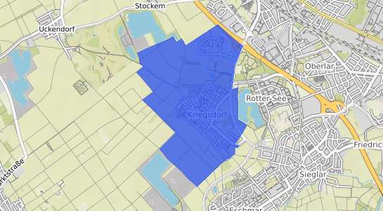 Bodenrichtwertkarte Troisdorf Kriegsdorf
