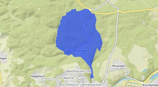 Bodenrichtwertkarte T&uuml;bingen Bebenhausen