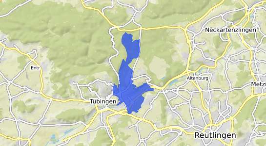 Bodenrichtwertkarte T&uuml;bingen Lustnau