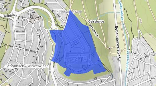 Bodenrichtwertkarte T&uuml;bingen Sand