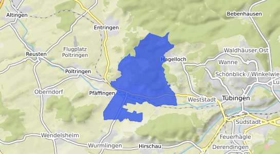 Bodenrichtwertkarte T&uuml;bingen Unterjesingen