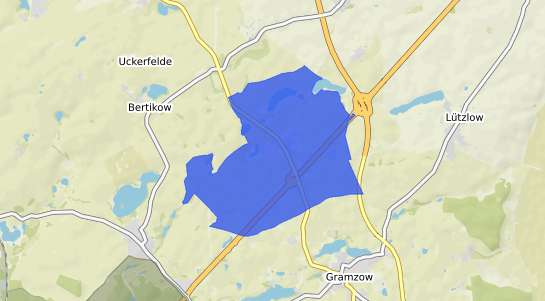 Bodenrichtwertkarte Uckerfelde Hoheng&uuml;stow