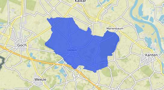 Bodenrichtwertkarte Uedem &Uuml;dem