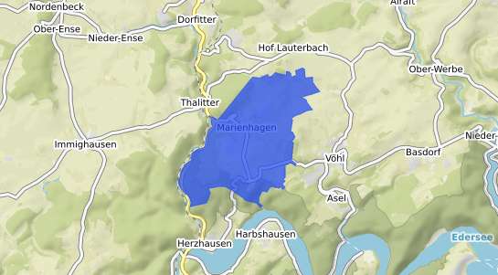 Bodenrichtwertkarte V&ouml;hl Marienhagen