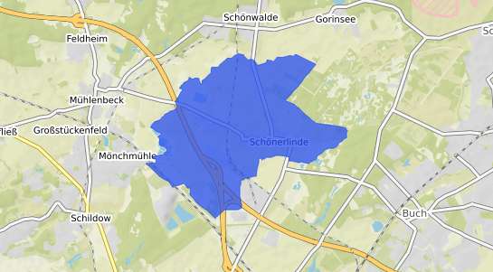 Bodenrichtwertkarte Wandlitz Sch&ouml;nerlinde