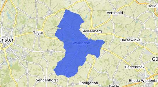Bodenrichtwertkarte Warendorf Warendorf