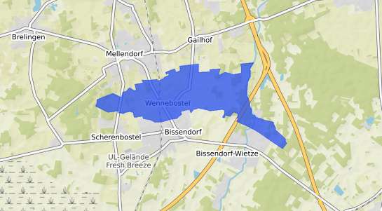 Bodenrichtwertkarte Wedemark Wennebostel