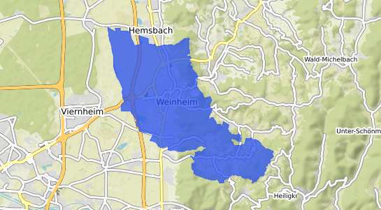 Bodenrichtwertkarte Weinheim Weinheim