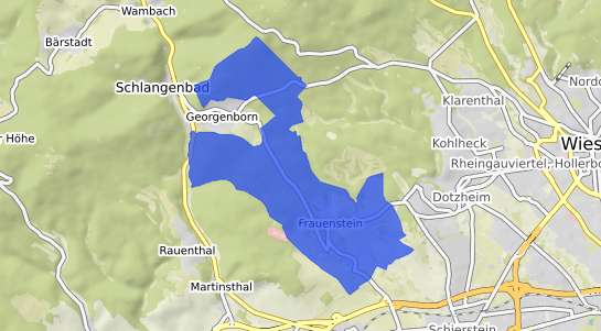 Bodenrichtwertkarte Wiesbaden Frauenstein