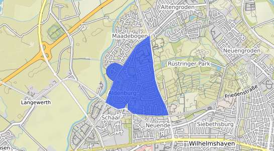 Bodenrichtwertkarte Wilhelmshaven Aldenburg