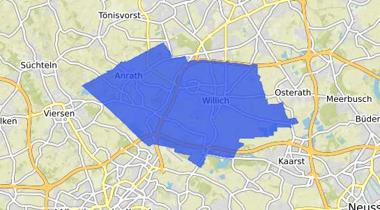 Bodenrichtwertkarte Willich Willich