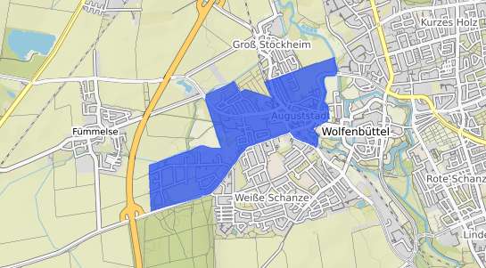 Bodenrichtwertkarte Wolfenbüttel Auguststadt
