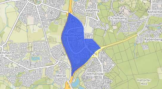 Bodenrichtwertkarte Wolfsburg Westhagen