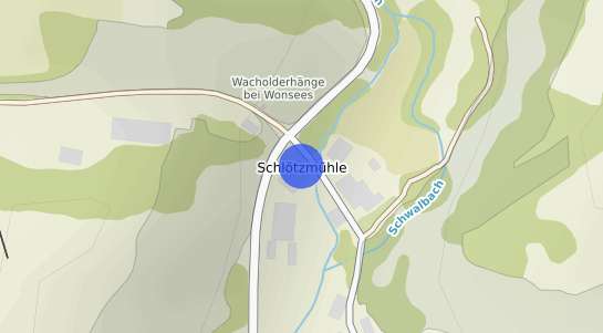 Bodenrichtwertkarte Wonsees Schl&ouml;tzm&uuml;hle