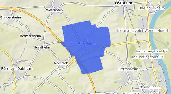 Bodenrichtwertkarte Worms Abenheim