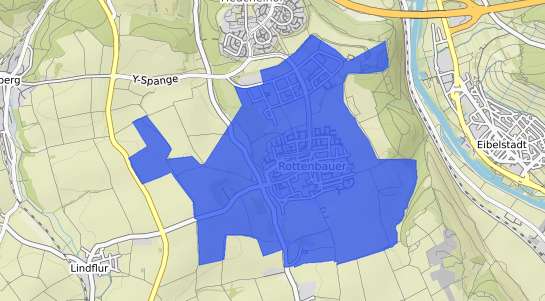 Bodenrichtwertkarte W&uuml;rzburg Rottenbauer