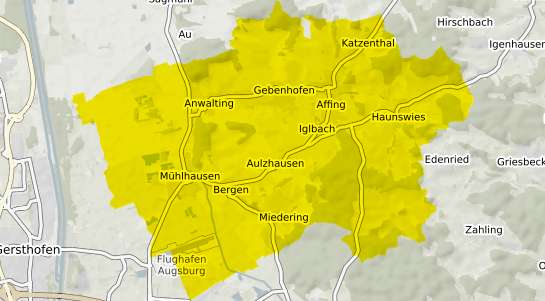 Immobilienpreisekarte Affing