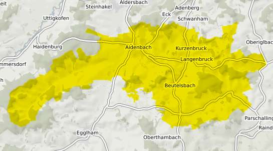Immobilienpreisekarte Aidenbach Niederbayern