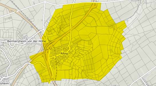 Immobilienpreisekarte Albig