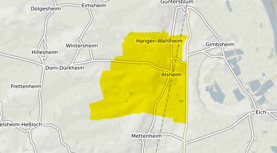 Immobilienpreisekarte Alsheim Rheinhessen