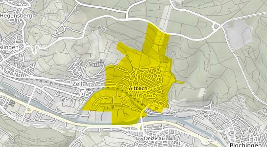 Immobilienpreisekarte Altbach Wuerttemberg