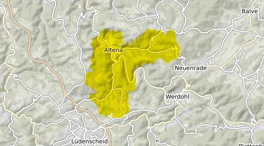 Immobilienpreisekarte Altena Westfalen