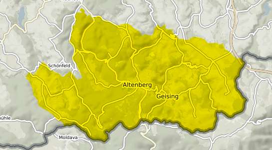 Immobilienpreisekarte Altenberg Erzgebirge