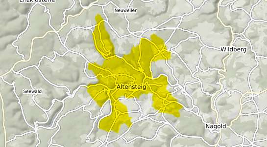 Immobilienpreisekarte Altensteig Wuerttemberg